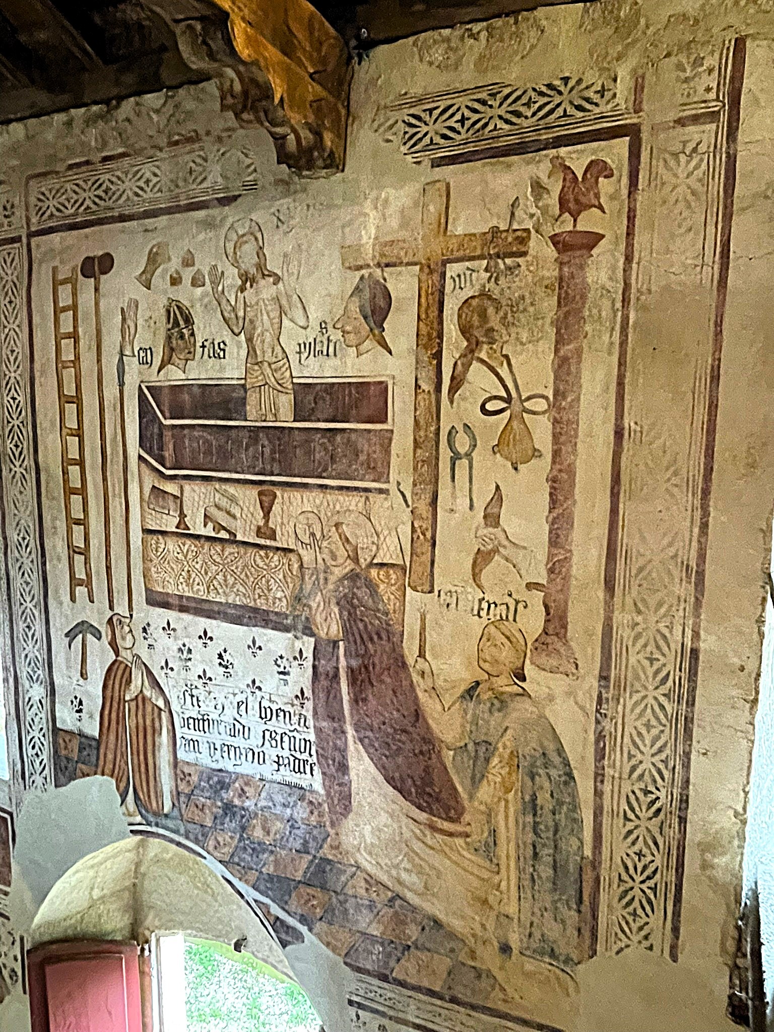 frescos-medievales-san-vicente-de-pinol-ribeira-sacra