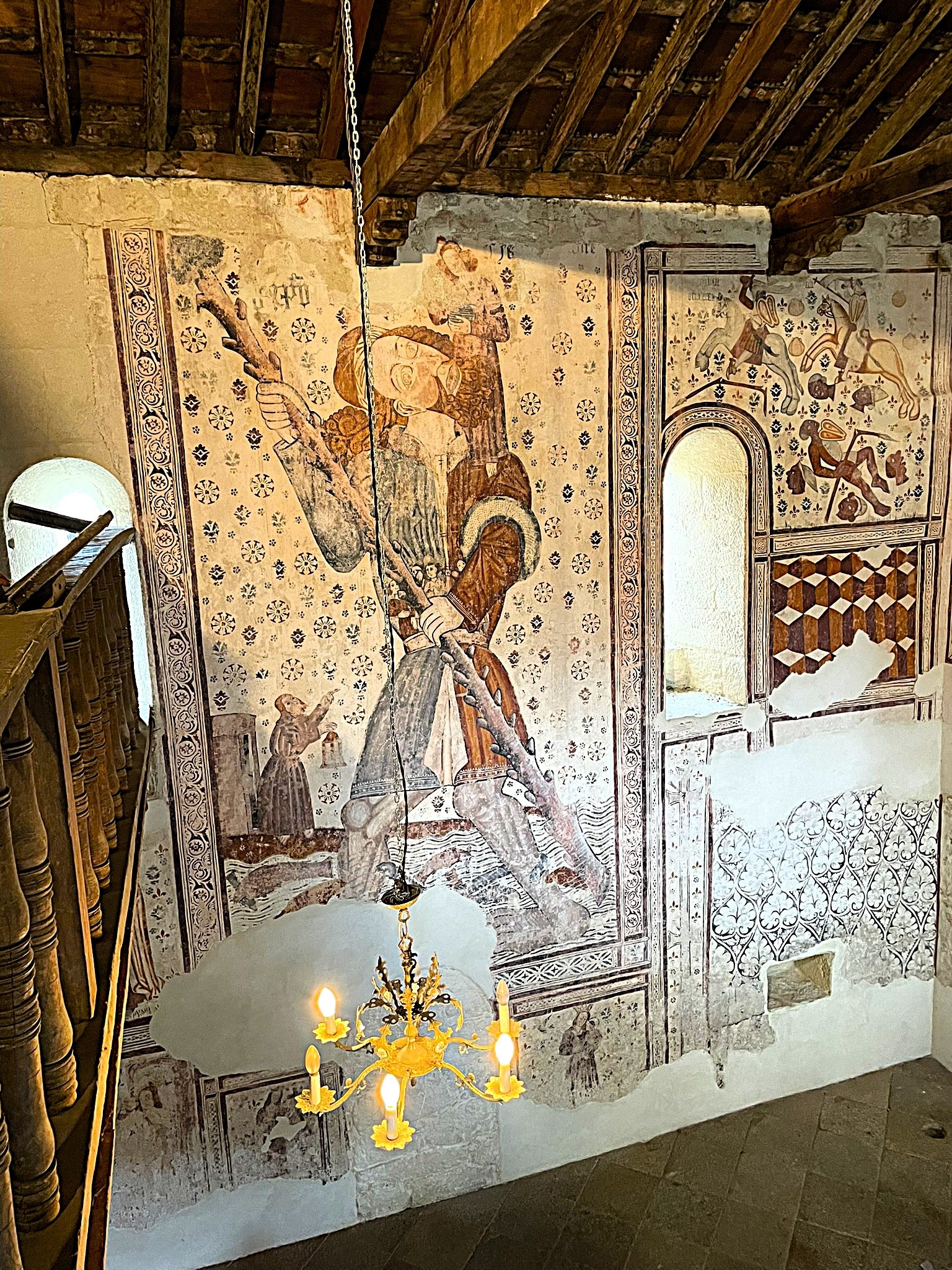 pinturas-murales-san-vicente-de-pinol-ruta-cultural-ribeira-sacra